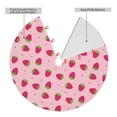 thumbnail image 2 of Yiaed Strawberries Print Christmas Tree Skirt , Tree SkirtsTree Mat for Christmas Winter Holiday Indoor Decorations-36", 2 of 7