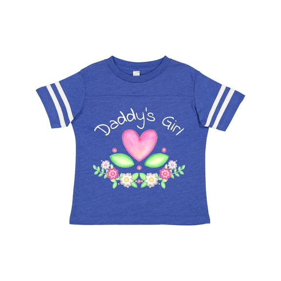 Inktastic Daddy's Girl- Heart Flowers Girls Toddler T-Shirt
