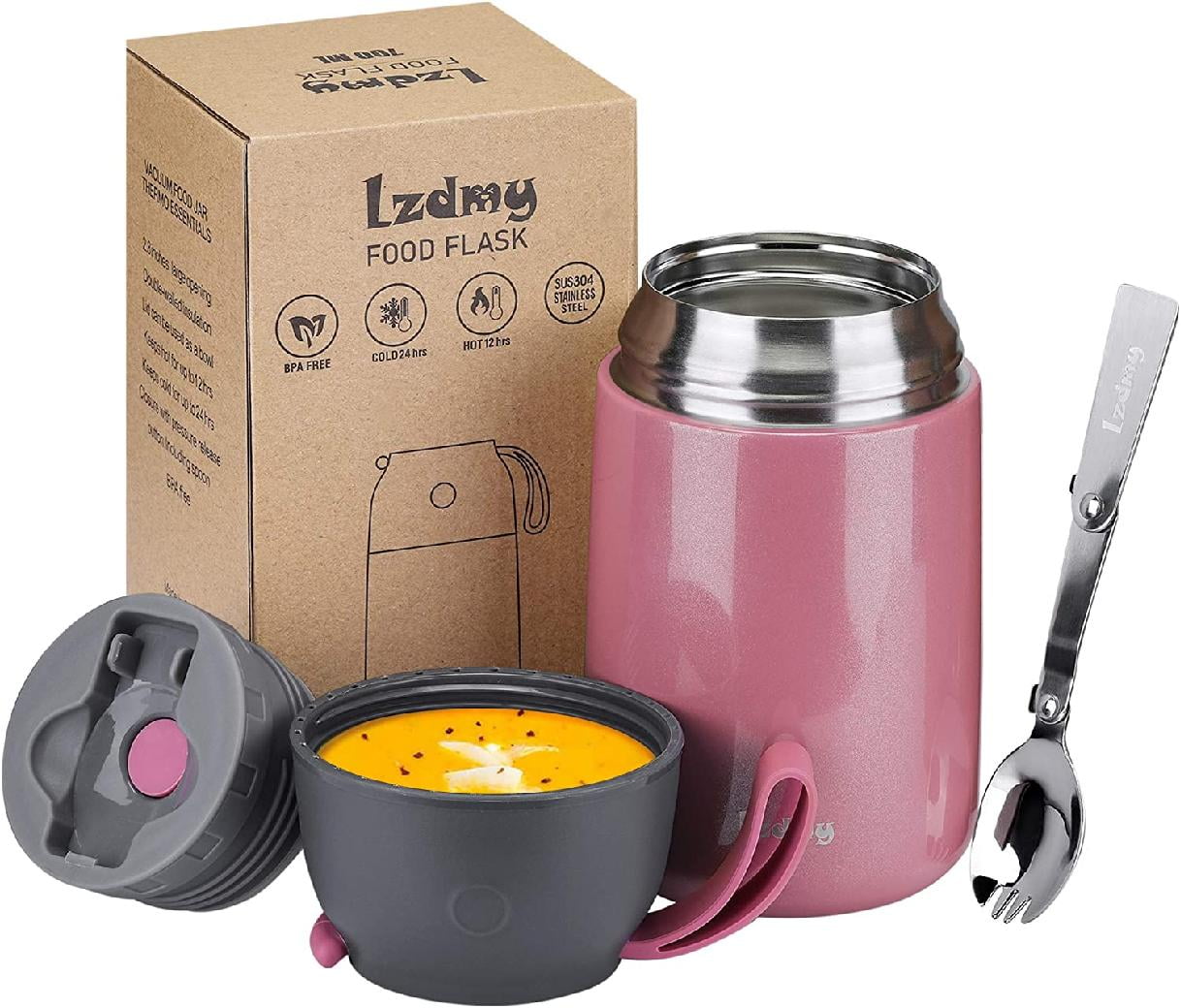 Thermos Food Jar for Hot & Cold Food for Kids Adult, 24 oz Soup Thermos