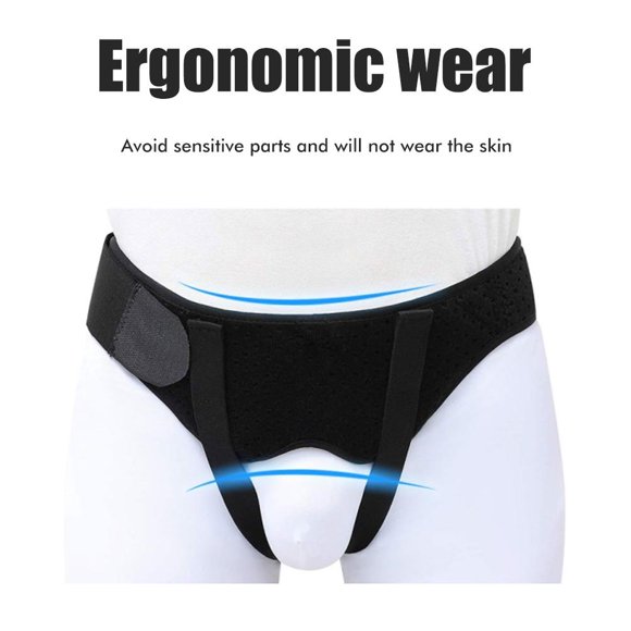 Ceintures Hernie Soutien de l'Aine pour Hommes Femmes Double Sport Sangle de Taille Ajustable avec Coussinets de Compression Amovibles