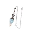 thumbnail image 1 of Crystal Pendulum Natural Stone Pendulums Pendant for Faceted Point Divination Necklace Crystals Dowsing, 1 of 9