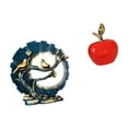 thumbnail image 6 of CoudarTitie Figurine Craft Knick Knack Resin Statue Artwork Home Decoration Ceramic Fruit Sculpture for House Living Room Desk Bookshelf Cafe Study Room Holiday, 6 of 8