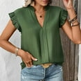 thumbnail image 5 of Young adult fashion Tshirts Shirts Graphic Plus Size Womens Sports Tops Loose Womens Sleeveless Tunic Tops Dressy Casual Short Sleeve Button Up Shirts for Women Pattern Orders, 5 of 5