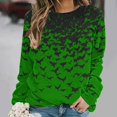 thumbnail image 5 of VKOYWKM Womens Sweatshirt Halloween Bat Graphic Sweatshirts Oversized Long Sleeve Crew Neck Pullover Vintage Halloween Sweatshirt, 5 of 7