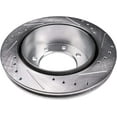 thumbnail image 5 of Detroit Axle - 12.72 inch (323mm) Rear Drilled and Slotted Brake Rotors Replacement for 2001 2002 Dodge Ram 2500 3500, 5 of 7