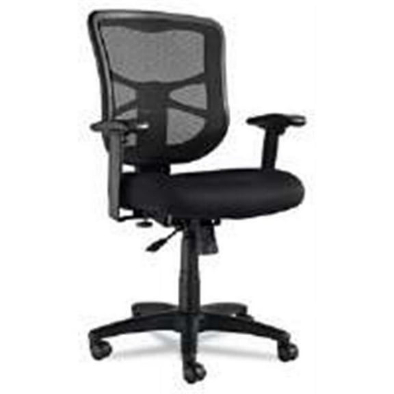 ALEEL42BME10B Elusion Series Mesh Medium Back Swivel Tilt Chair, Black