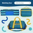 thumbnail image 5 of Wildkin Kids 12 Inch Backpack for Toddler Boys and Girls, Insulated Front Pocket (Blue Stripes), 5 of 8
