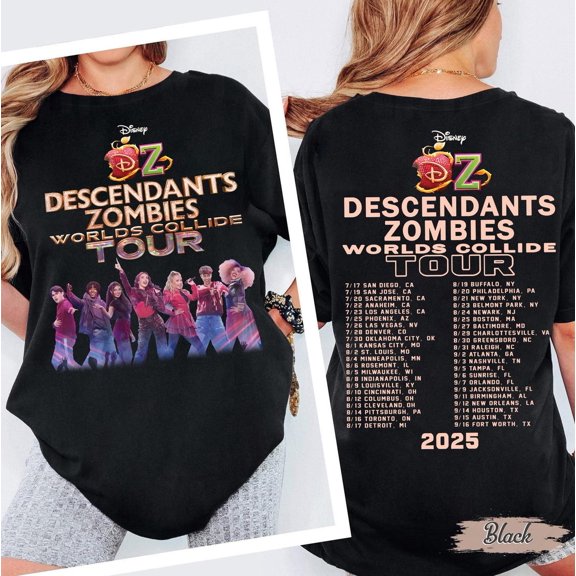 ZENUA Descendants Zombies World Collide Tour Shirt, The Rise Of Red Characters, Descendants Team Shirt, Summer Music Festival 2025 Hot Trending Shirt/Sweatshirt/Hoodie