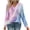 Purple, variant on EchfiProm Womens V-Neck Tops Fall Relaxed Fit Long Sleeve Purple T-Shirt for Ladies Graphic