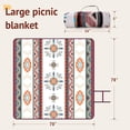 thumbnail image 4 of Lifestance Outdoor Picnic Blankets Extra Large in Seattle Design, 79" x 79" Waterproof Sandproof Foldable Compact Beach Blanket for Grass Park Mat, 4 of 10