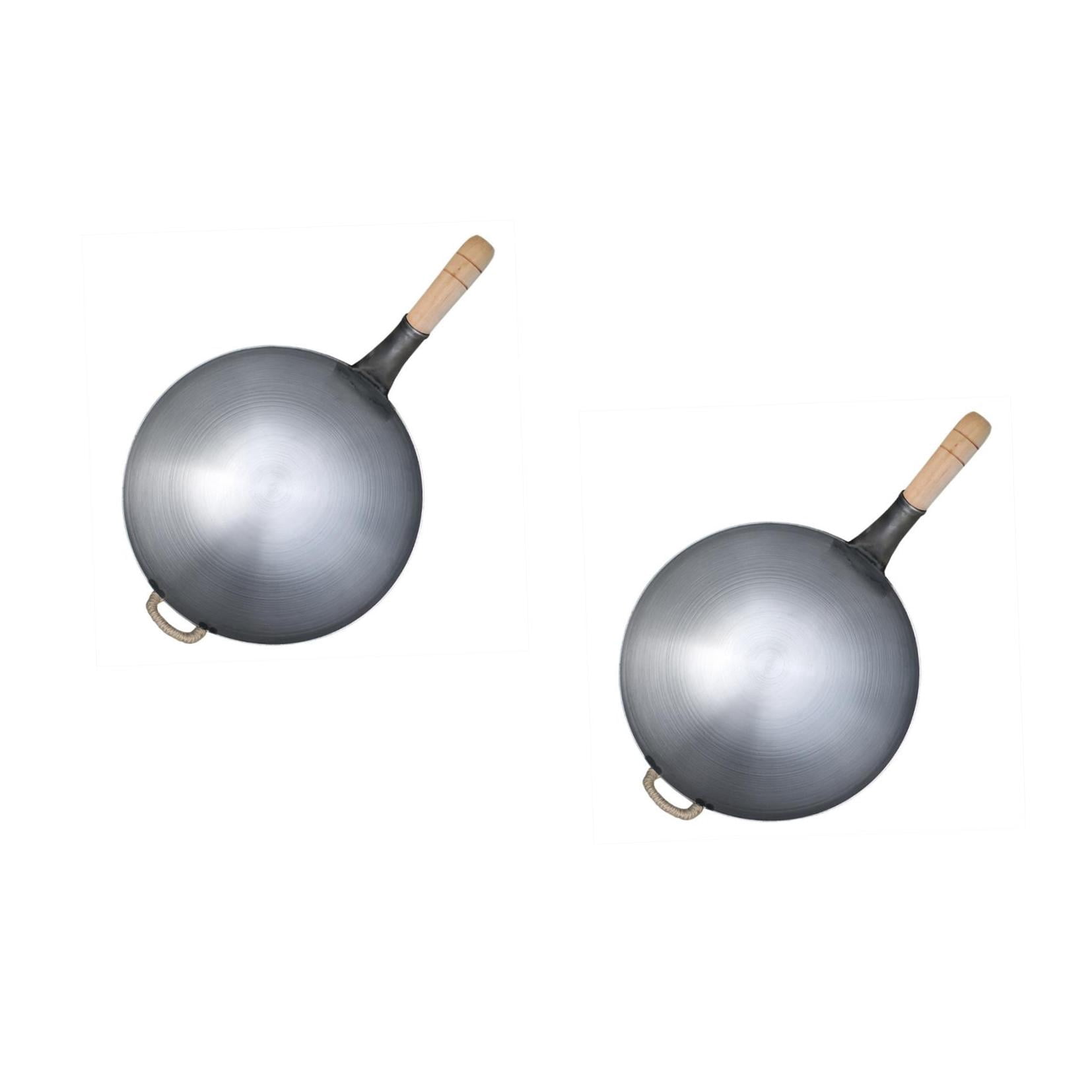 OFFIGAM Set of 2 Non-Stick Frying Pans with Wooden Handles, Cookware for Everyday Use