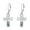 Cross Earrings with Mountain Bear, variant on Cross Earrings, Sterling Silver Abalone Shell Mountain Pendant Earrings,Jewelry Gifts for Women