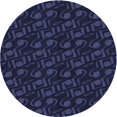 thumbnail image 1 of Ahgly Company Machine Washable Indoor Round Transitional Deep Periwinkle Purple Area Rugs, 7' Round, 1 of 7