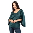 thumbnail image 1 of Blusa verde manga larga AMAD Casual para mujer Talla S, 1 of 5