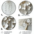 thumbnail image 3 of Designart "Garden of Branches White Orchid Tree IV" Tree Floral Metal Wall Art, 3 of 5