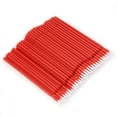 thumbnail image 3 of 100 pinceles desechables para microaplicadores dentales flexibles (rojos), 3 of 14