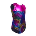 thumbnail image 3 of iEFiEL Girls Mermaid Scales Dance Leotard Gymnastic Dance Wear, 3 of 6