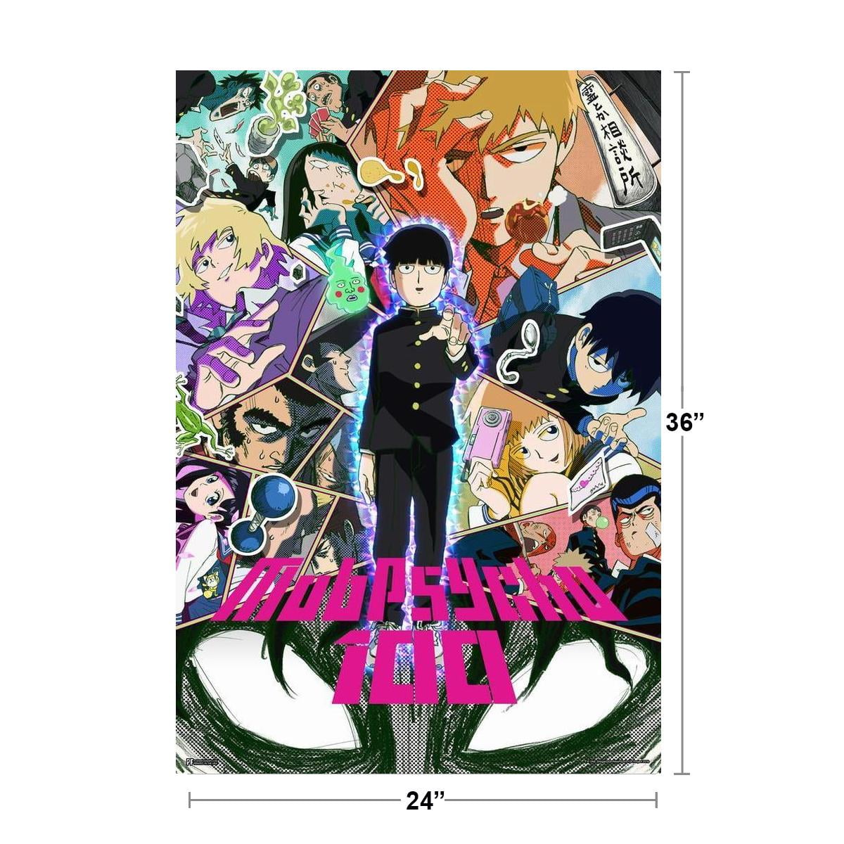 Mob Psycho 100 HD Print Anime Wall Poster Scroll Room Decor 