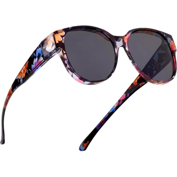 Polarized Fit Over Glasses Sunglasses Trendy Shades Over Eyeglasses for women men Driving Outdoor