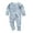 A# Blue Dinosaur, variant on Viscose from Bamboo Baby Pajamas Boys Mittens Cuff 2 Way Zipper Soft Footless Sleeper Baby Boy One-Piece Romper