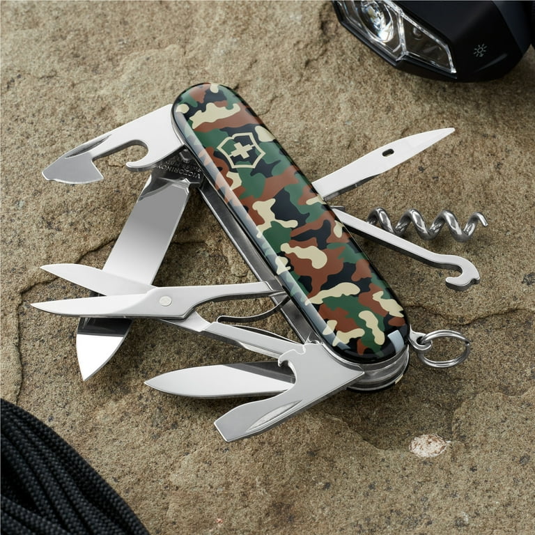 Victorinox Climber 14 Function Green Camouflage Pocket Knife Walmart