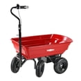 thumbnail image 2 of Four-wheeled electric cart 24V 180W lead-acid battery 264 lbs (120 kg) electric one-wheeled wheelbarrow 75L electric garden cart plastic pot capacity 2.6 cu.ft. wheelbarrow electric wheelbarrow, 2 of 14