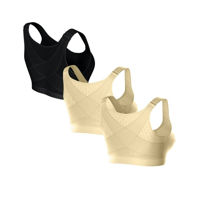 Forme Science Bra Posture Correcting Women's Front Closure Posture Wireless Back Support Full Coverage Sports Bra Of 2