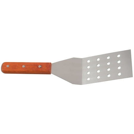 

THEEN Multifunctional Rectangle Stainless Steel Pizza Turner Spatula with Wooden Handle