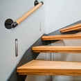 thumbnail image 2 of Barandal SELEWARE de Madera 45 cm con Base Metálica para Escaleras - Personas Mayores, 2 of 7