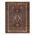 thumbnail image 2 of Pasargad Home Antique Kazak Collection Green Lamb's Wool Area Rug- 3' 8" X 4'10", 2 of 2