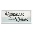 thumbnail image 3 of Stupell Industries Happiness Comes In Waves Phrase Blue Ocean Waves, 13 x 30, Designed by Daphne Polselli, 3 of 5