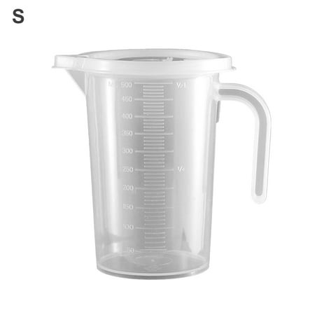 

Joyfeel 500ml/1000ml/2000ml Heat-resistant Measuring Cup Strong Toughness Plastic Clear Scale Portable Measuring Jug for Daily Use