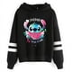 thumbnail image 4 of Y2k dibujos animados Disney Lilo y Stitch sudaderas divertidas mujeres Harajuku lindo Stitch Anime sudadera Manga ropa de calle Sudadera con capucha mujeres niños, 4 of 4