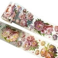 thumbnail image 4 of Tnarru Pet Washi Tape Creative Decorative Masking Tape for Card Gift Wrapping Diary Red Peony, 4 of 8