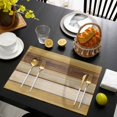 thumbnail image 3 of Vintage Yellow Wood Placemats Set of 4, Farmhouse Retro Wooden Plank Placemats for Dining Table, Place Mats for Kitchen Tabletop, Waterproof Wipeable Dining Table Mats Set, 3 of 9