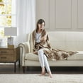 thumbnail image 6 of Oversized Faux Fur Throw for Women & Men, Soft Blanket for Home, Oeko-Tex Certified, 60" x 70", Tan, 6 of 6