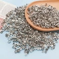 thumbnail image 6 of U8MO 30pcs Antique silver Spacer Bead Loose Beads For Handmade Bracelet Necklace-14# 6mm, 6 of 9