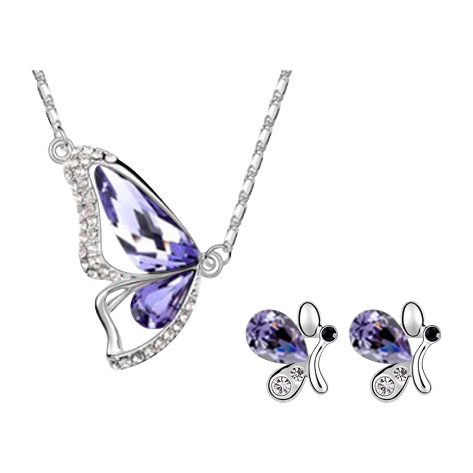 Xihbxyly Conjunto de Collar y Pendientes de Moda para Mujer