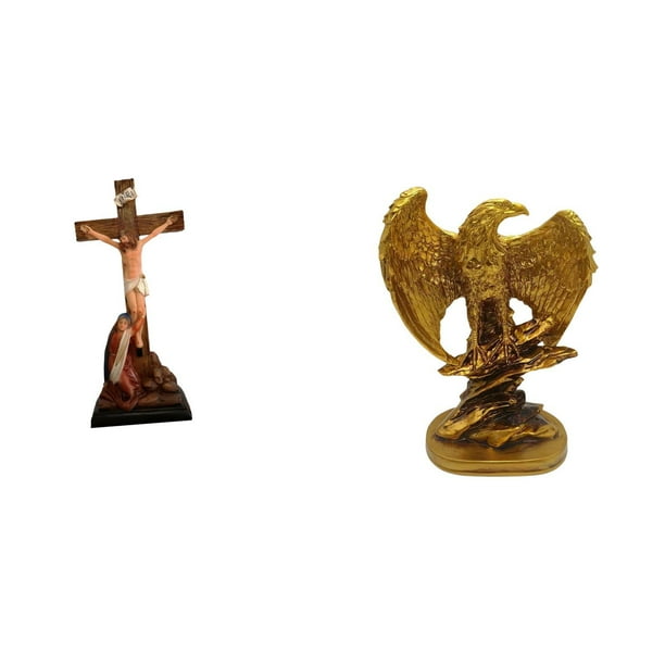 Estatua católica,Estatua de la Virgen María Figura Colección Religiosa,Figura de la cruz de Jesús Escultura católica decoración,Escultura,Estatua de resina,figura decorativa para el hogar.