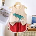 thumbnail image 2 of Sgkm Newborn Boy Outfits Sleeveless Short Sleeved and Stylish Shorts Cartoon Set First Birthday Outfit Boy, 2 of 4