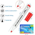 thumbnail image 6 of Jianbai Low Odor Ink Dry Erase Markers, 14 Count, Assorted Colors, 0.5mm Broad Tip, Perfect for Writing on Whiteboards, Dry-Erase Boards,Mirrors, Calender, 6 of 7