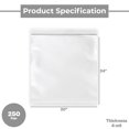thumbnail image 3 of SSBM Clear Reclosable Plastic Bags 20" x 24" 4 Mil Top Seal Resealable Zipper Poly Bags 250 Pieces for Multipurpose, 3 of 6
