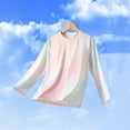 thumbnail image 6 of Girls Tie Dye Long Sleeve Sun Protection Shirt Quick Dry UPF 50+ Breathable White,Size 9-10 T, 6 of 6