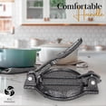 thumbnail image 2 of Alpine Cuisine Cast Iron Gordita Press 5 Inch, Durable Gordita Maker Suitable For Flour, Chapattis, Roti & Corn Press, Comfortable & Lightweight, Easy To Clean & Use, 2 of 7