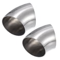 thumbnail image 1 of 2uds OD 3" 45 Grados Inoxidable Acero Curva Tubo Escape Codo Tubo, 1 of 7