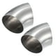 thumbnail image 1 of 2uds OD 3" 45 Grados Inoxidable Acero Curva Tubo Escape Codo Tubo, 1 of 7