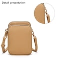 thumbnail image 3 of Pequeño bolso cruzado para teléfono celular para mujer, mini bolso de hombro tipo mensajero con ranuras para tarjetas de crédito, 3 of 5