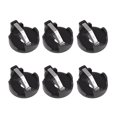 thumbnail image 1 of Unique Bargains 6 Pcs 2 Terminals Round Horizontal Coin Button Battery Holder Black for CR2032, 1 of 4