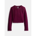thumbnail image 5 of Weekend Academy Girls Long Sleeve Ribbed Button Front Top, Sizes 4-18, 5 of 5