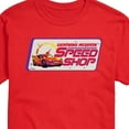 thumbnail image 3 of Disney Cars - Lightning McQueen Speed Shop - Men's Short Sleeve Graphic T-Shirt, 3 of 5